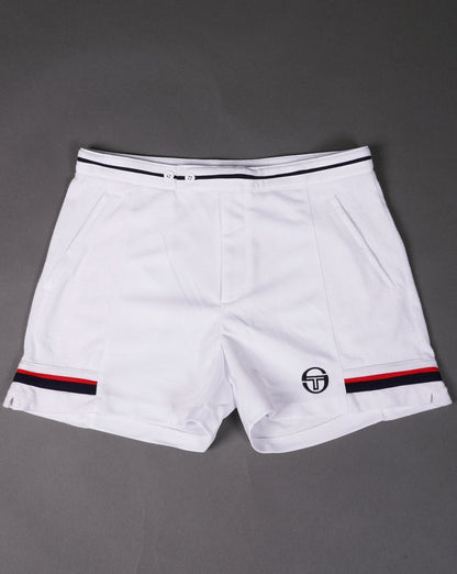 Sergio Tacchini Tennisshorts Weiß Rot Marine