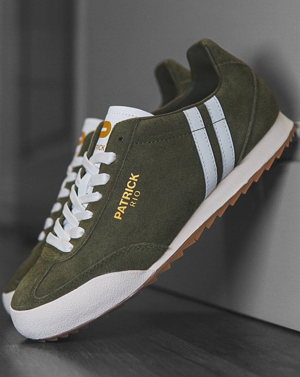 Patrick Rio Sneaker Olivgrün