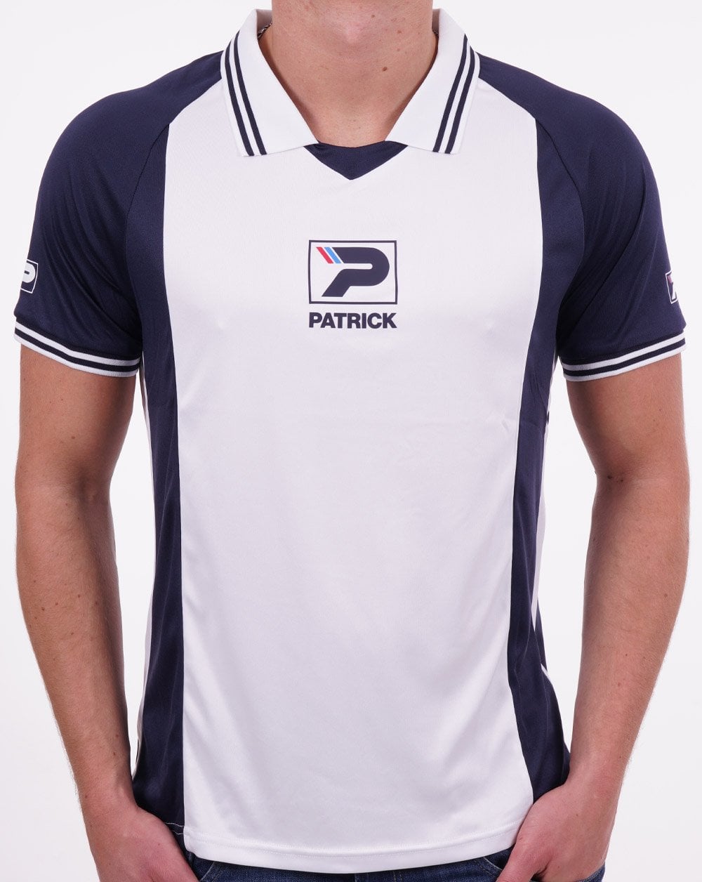 Patrick Retro Fußball T-Shirt Marineblau