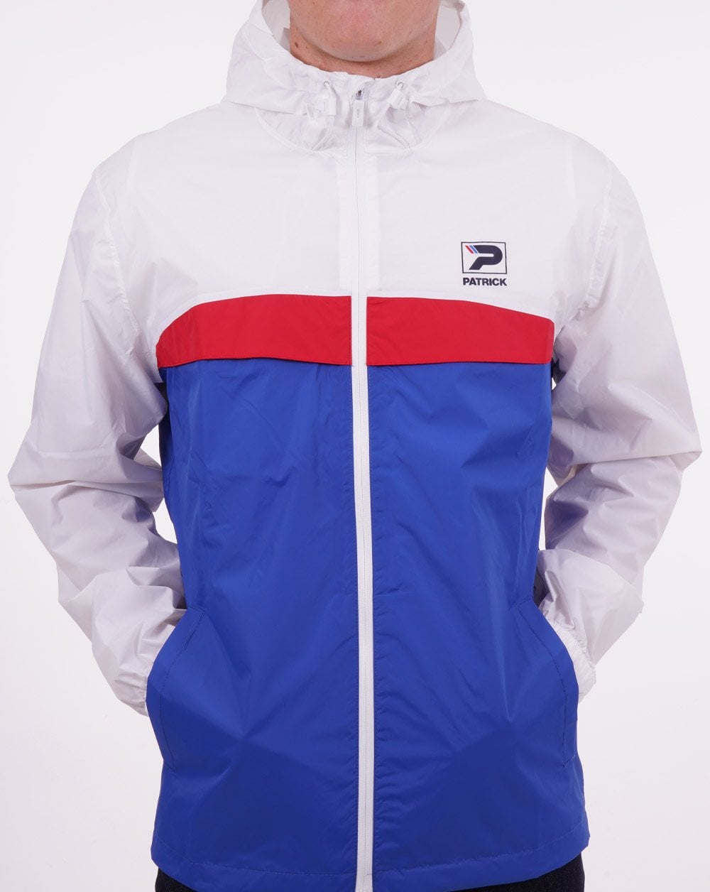 Patrick Classic Cagoule Weiß/Königsblau