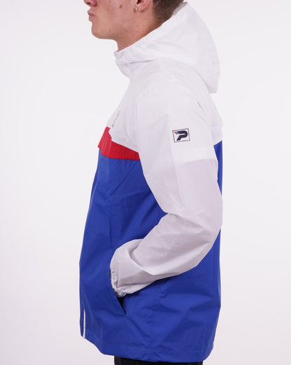 Patrick Classic Cagoule Weiß/Königsblau