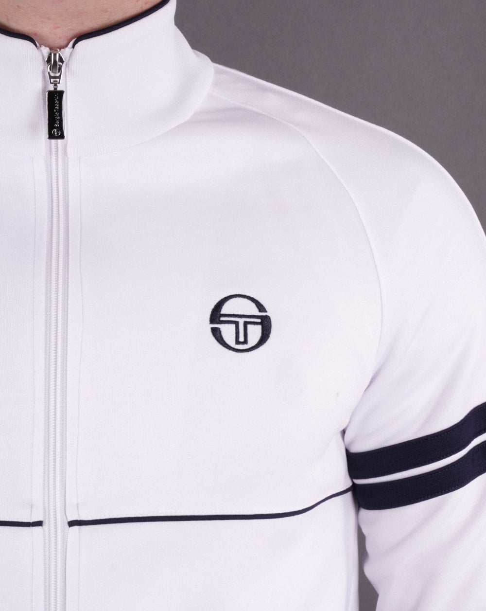 Sergio Tacchini Star Trainingsjacke Weiß/Marineblau
