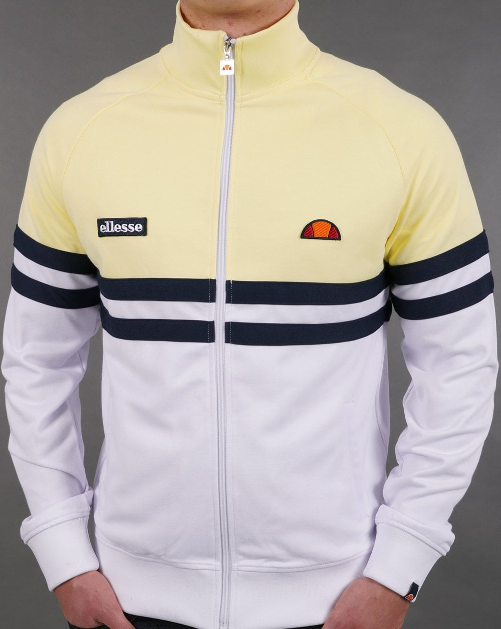 Ellesse Rimini Trainingsjacke Weiß/Gelb