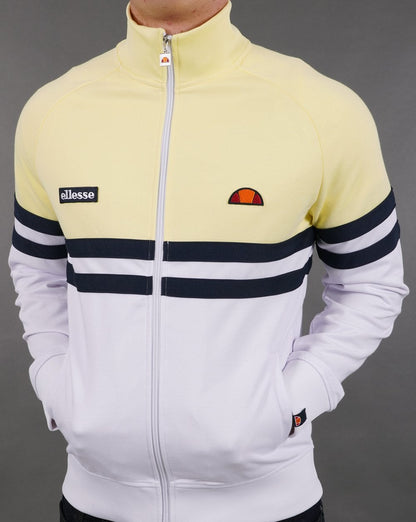 Ellesse Rimini Trainingsjacke Weiß/Gelb