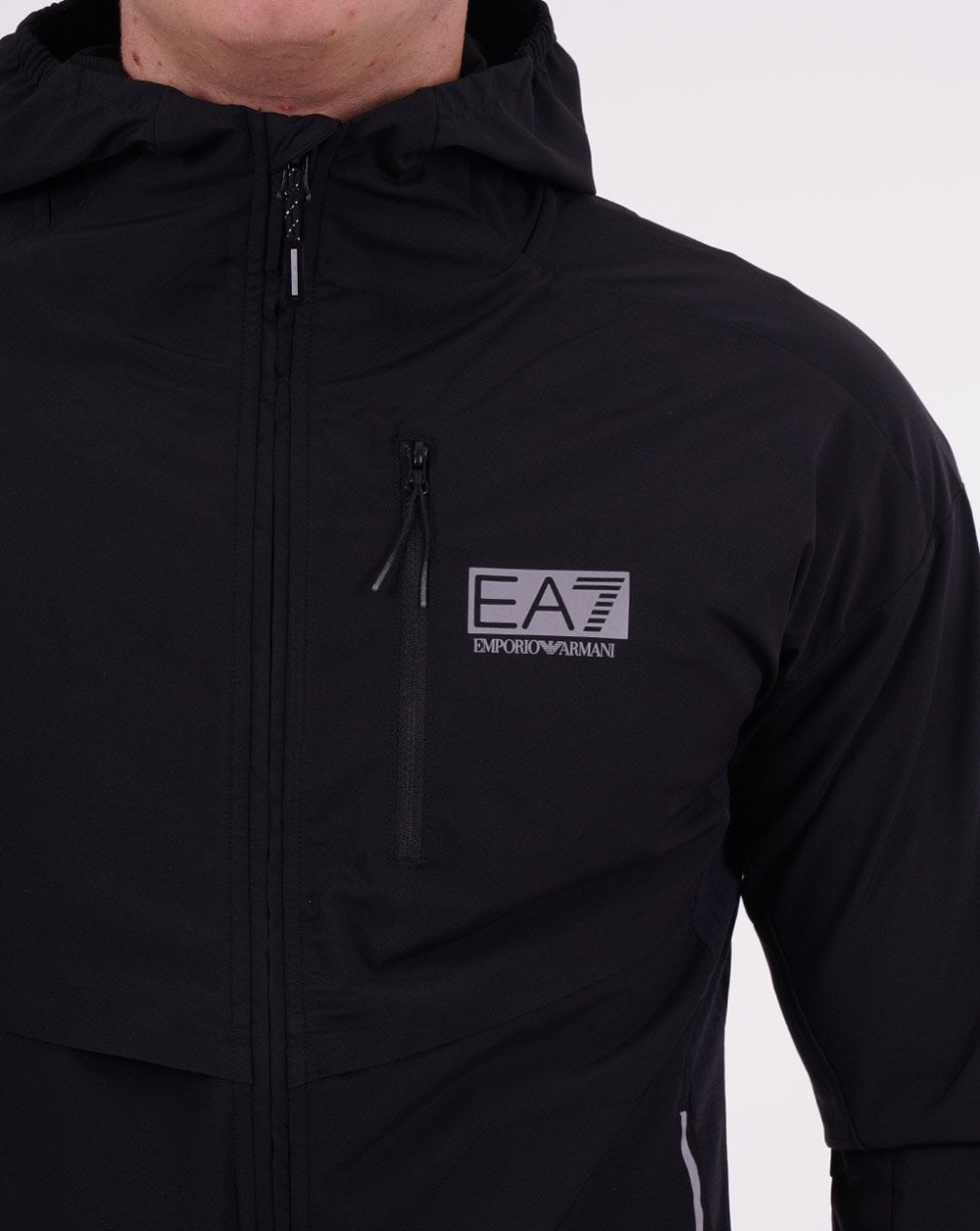 EA7 Dynamic Athlete Kapuzenpullover Schwarz