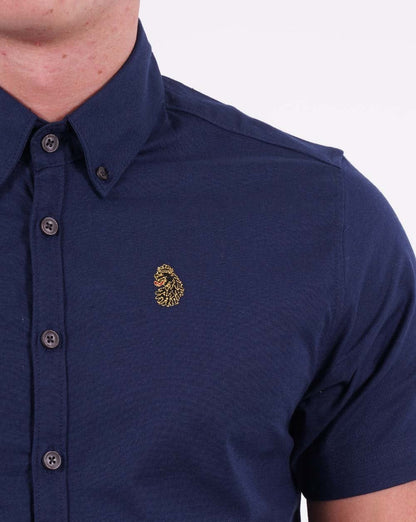Luke Cambridge Kurzarmhemd Dunkelmarineblau