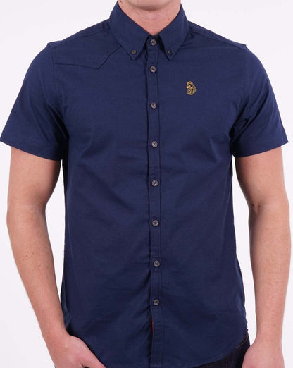 Luke Cambridge Kurzarmhemd Dunkelmarineblau