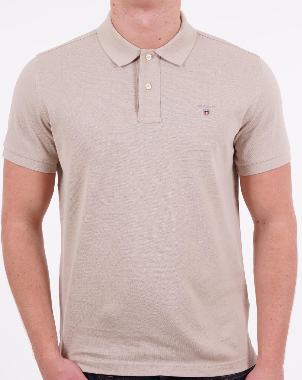 Gant Piqué Rugger Polo Beige
