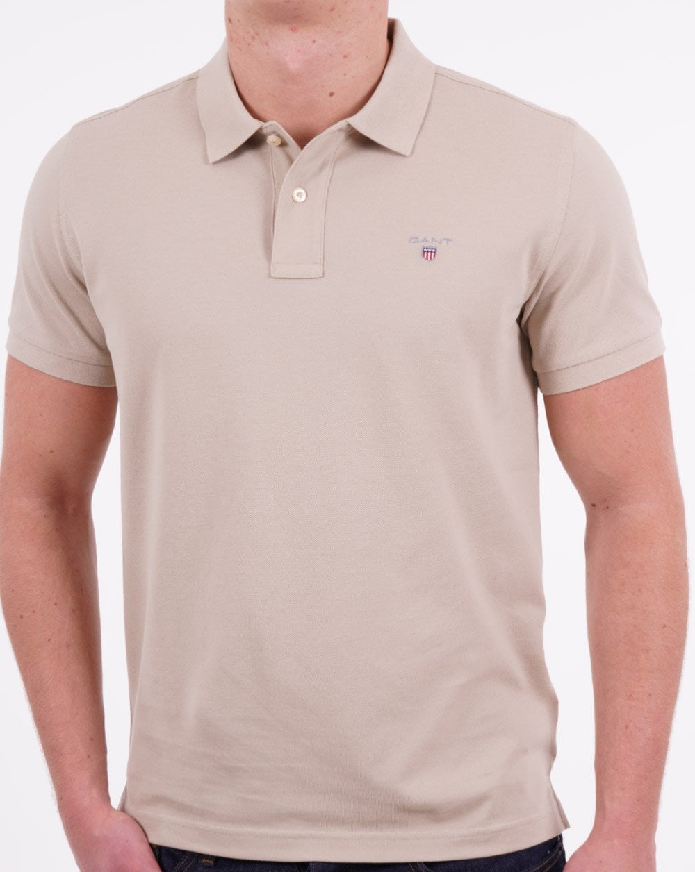 Gant Piqué Rugger Polo Beige