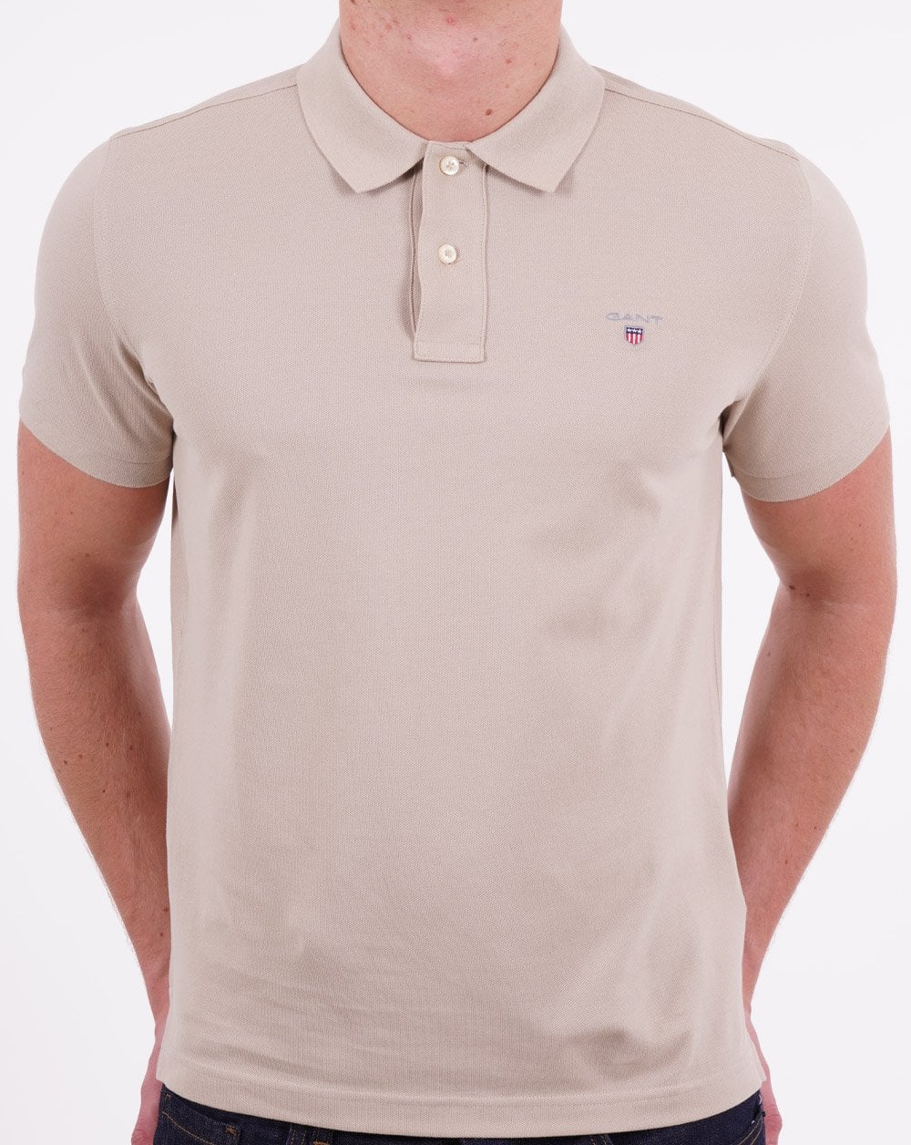 Gant Piqué Rugger Polo Beige