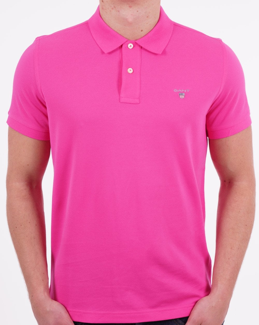Gant Pique Rugger Polo Hyper Pink
