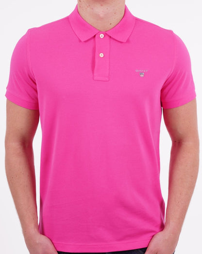 Gant Piqué Rugger Polo Hyper Pink
