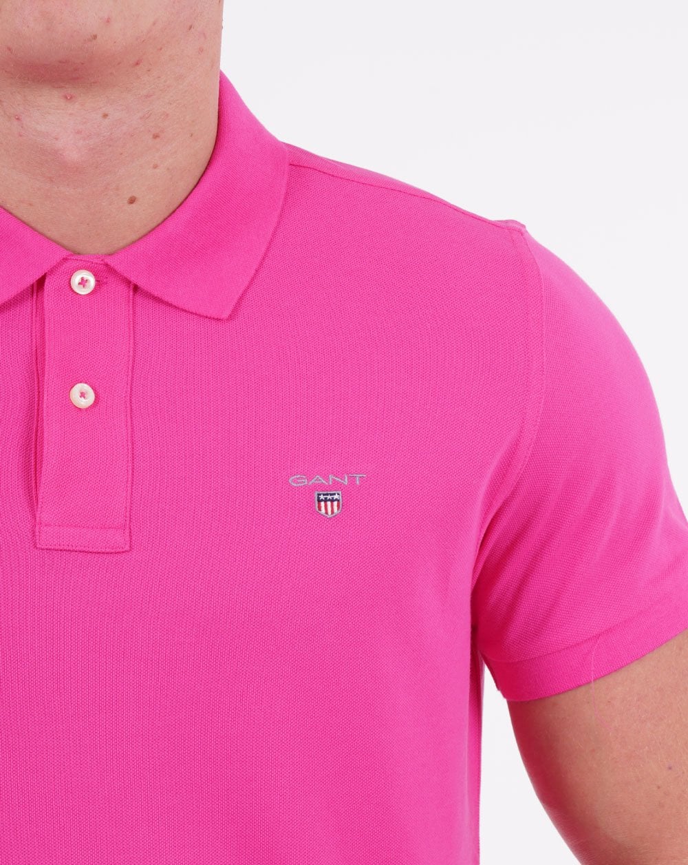 Gant Piqué Rugger Polo Hyper Pink
