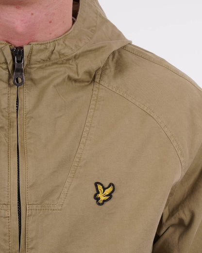Lyle &amp; Scott – Stückgefärbte Jacke in Grün