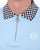 Sergio Tacchini Check Zip Polo Shirt Sky