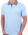 Sergio Tacchini Check Zip Polo Shirt Sky