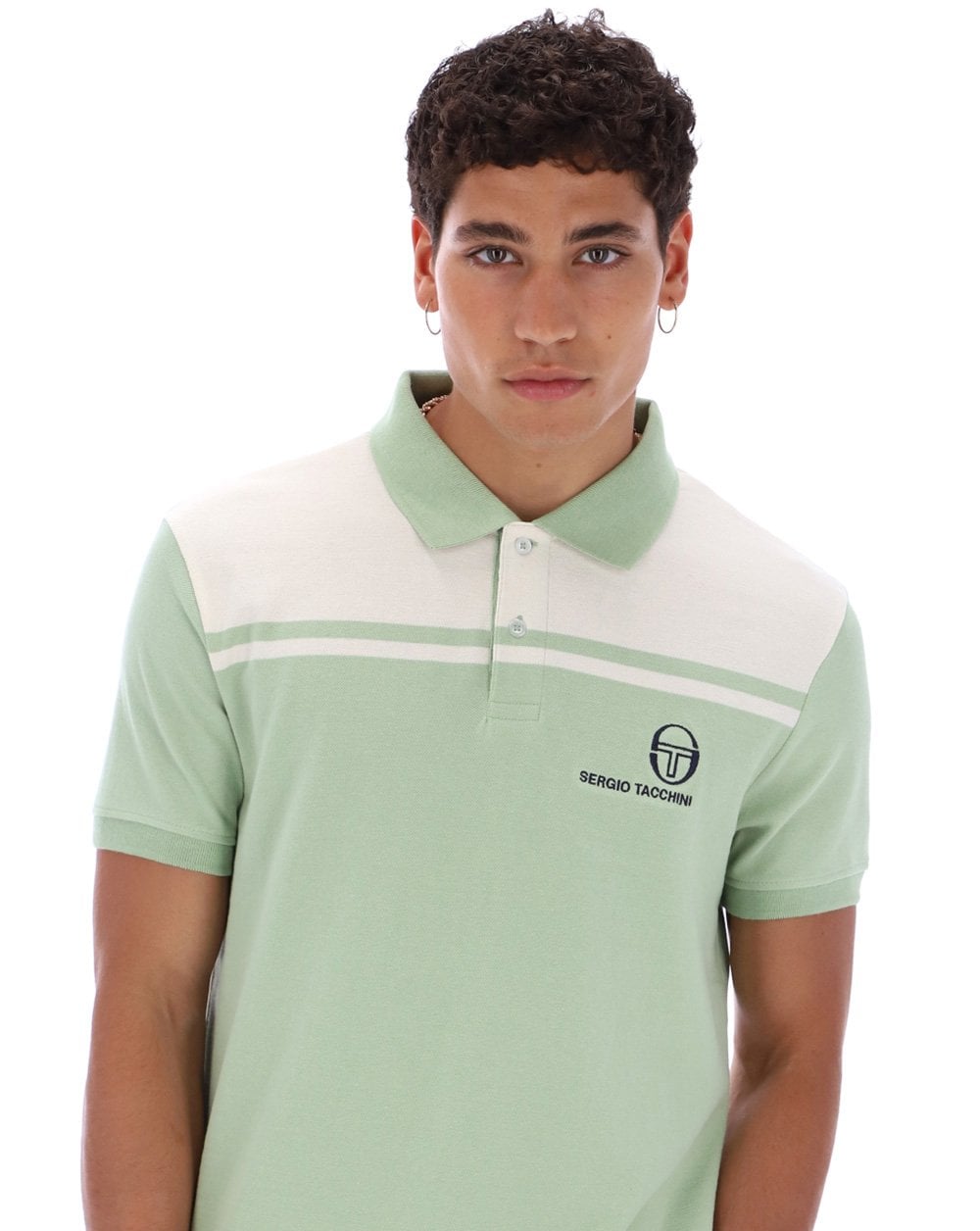 Sergio Tacchini New Young Line Poloshirt Grün/Gardenia