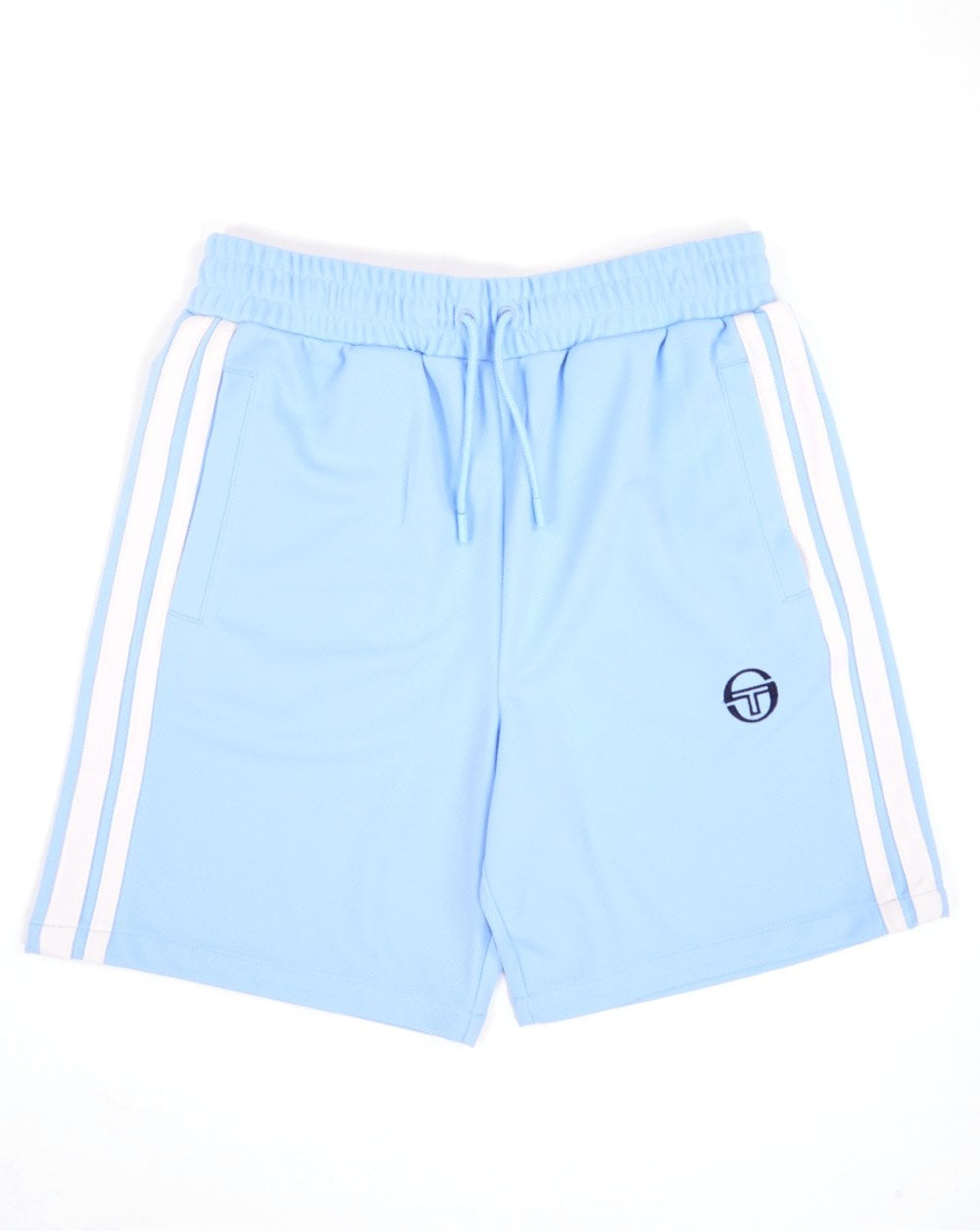 Sergio Tacchini – Gestreifte Freizeitshorts in Himmelsblau