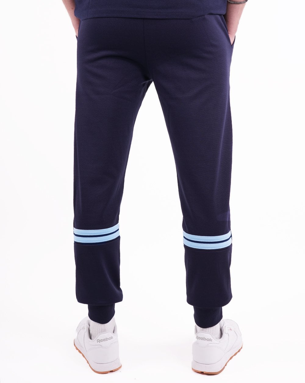 Sergio Tacchini Dallas Trainingshose mit Bündchen Marineblau/Himmelblau