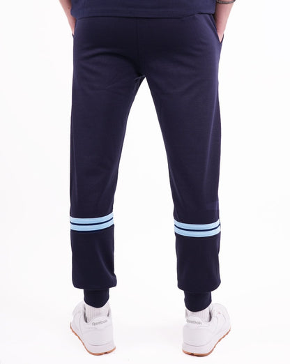 Sergio Tacchini Dallas Trainingshose mit Bündchen Marineblau/Himmelblau