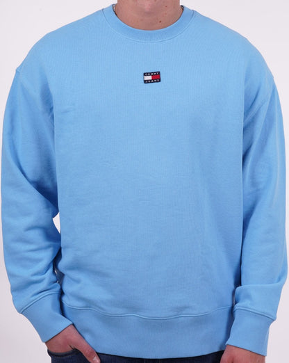 Tommy Jeans Badge Sweatshirt Himmelblau