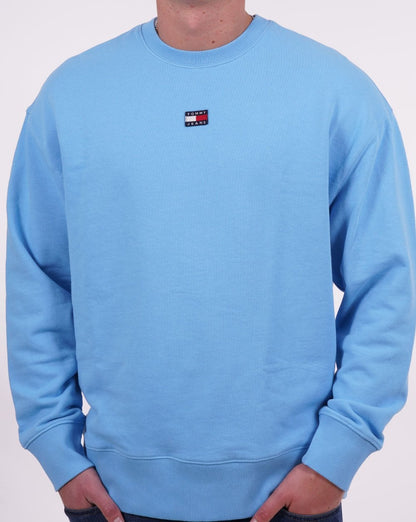 Tommy Jeans Badge Sweatshirt Himmelblau