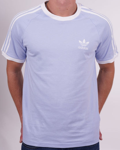 Adidas Originals 3-Streifen-T-Shirt Himmelblau