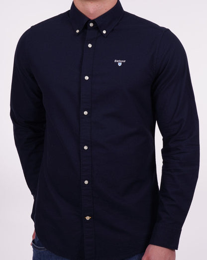 Barbour Oxtown Langarmhemd Marineblau