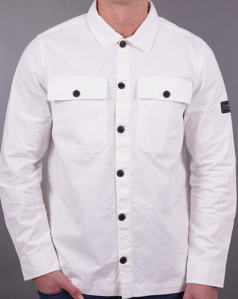 Barbour International – Adey – Überhemd in Flüsterweiß