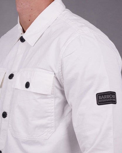 Barbour International – Adey – Überhemd in Flüsterweiß