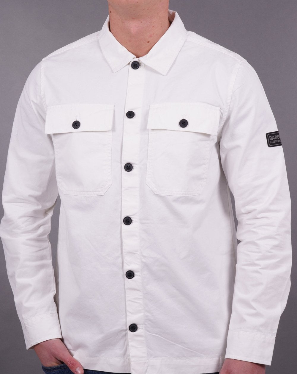 Barbour International – Adey – Überhemd in Flüsterweiß