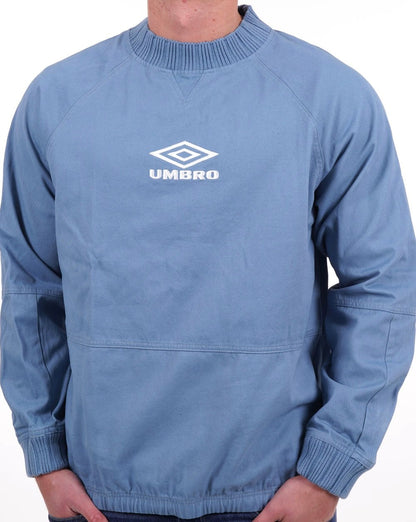 Umbro – Klassisches 90er-Drill-Sweatshirt, Himmelblau