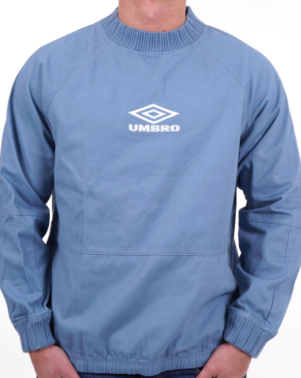 Umbro – Klassisches 90er-Drill-Sweatshirt, Himmelblau
