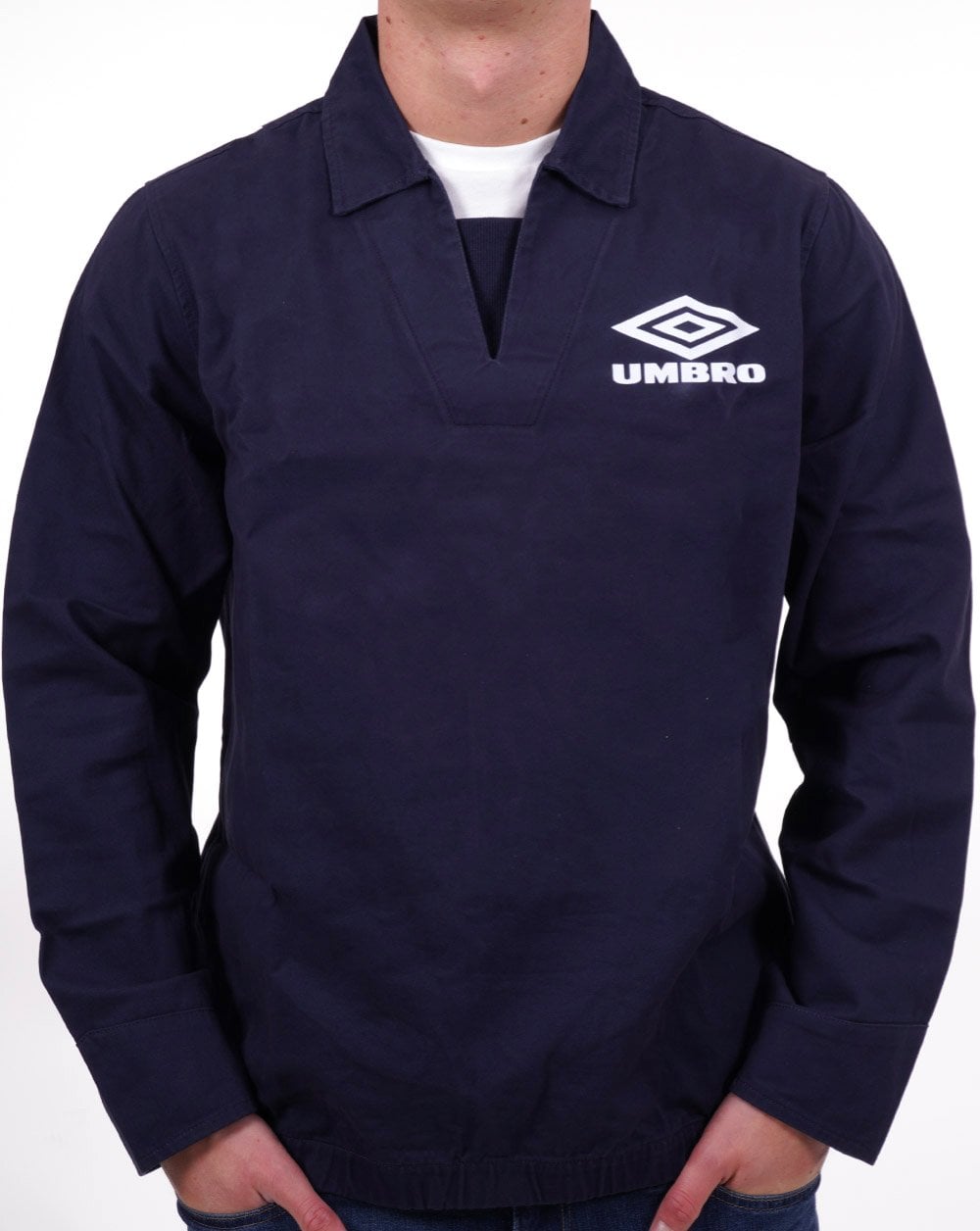 Umbro – Klassisches Drill-Oberteil im Stil der 90er, Dunkelblau