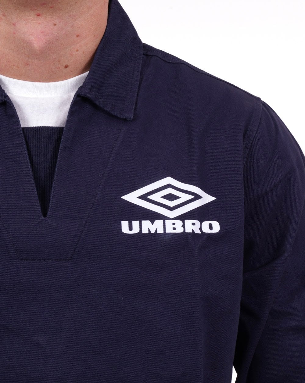 Umbro – Klassisches Drill-Oberteil im Stil der 90er, Dunkelblau