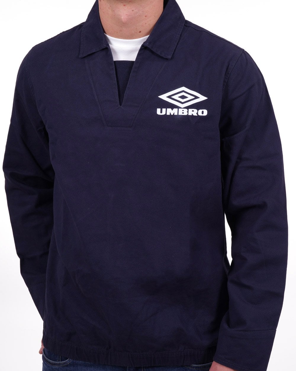 Umbro – Klassisches Drill-Oberteil im Stil der 90er, Dunkelblau