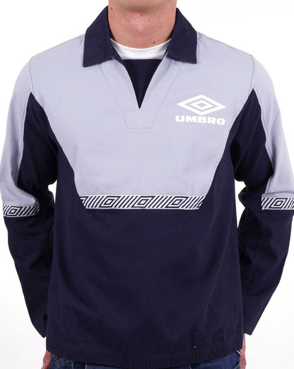 Umbro – Klassisches Drill-Trainingsoberteil im Stil der 90er, Dunkelmarineblau