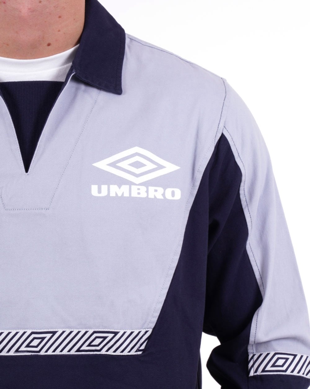 Umbro – Klassisches Drill-Trainingsoberteil im Stil der 90er, Dunkelmarineblau