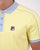 Fila Vintage Retro Piped Polo Shirt Yellow/Sky Blue