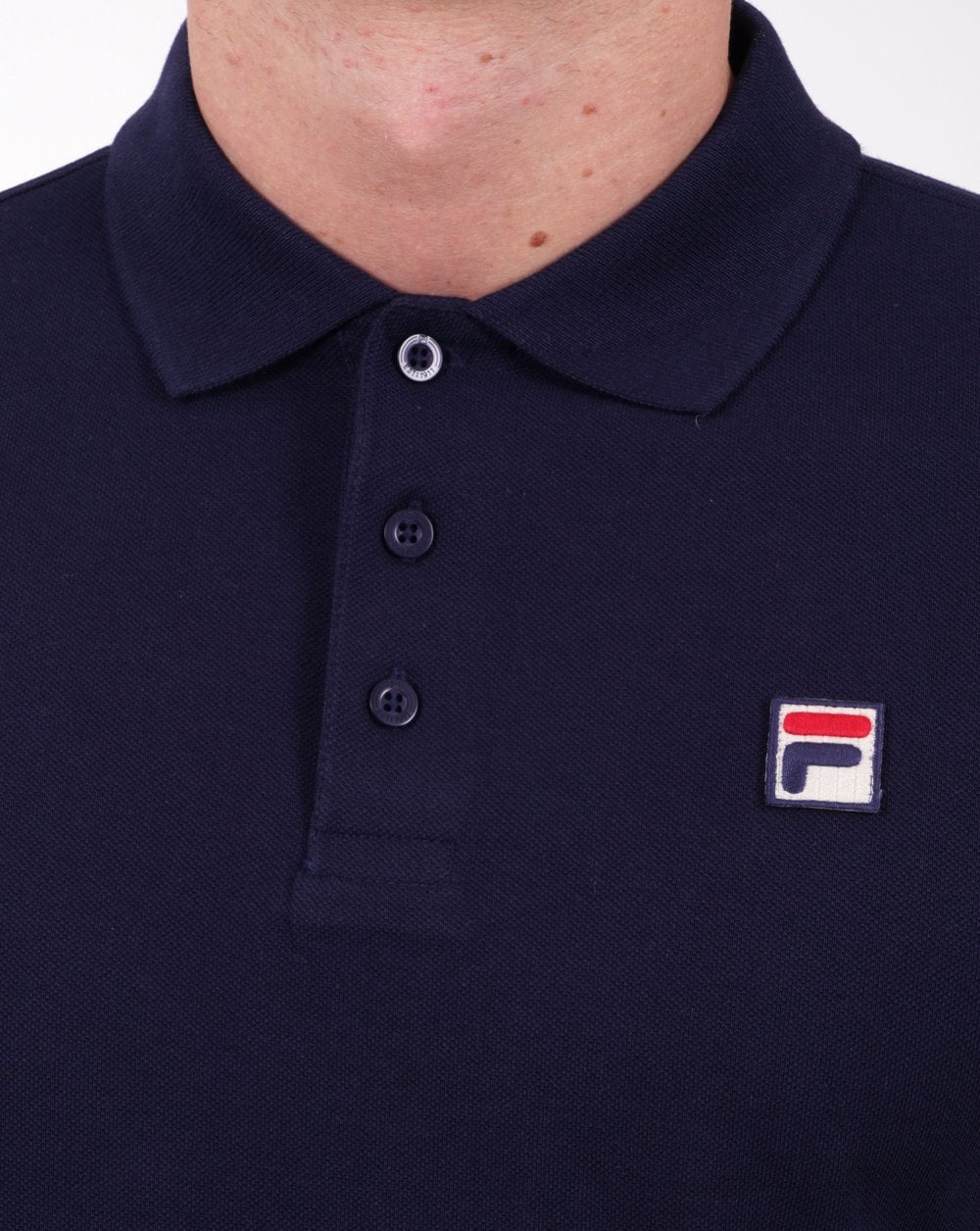 Fila Vintage Classic Poloshirt, Marineblau
