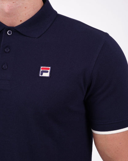 Fila Vintage Classic Poloshirt, Marineblau