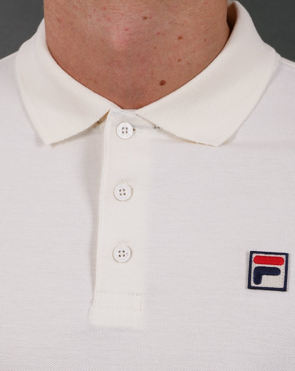 Fila Vintage Classic Poloshirt Off White
