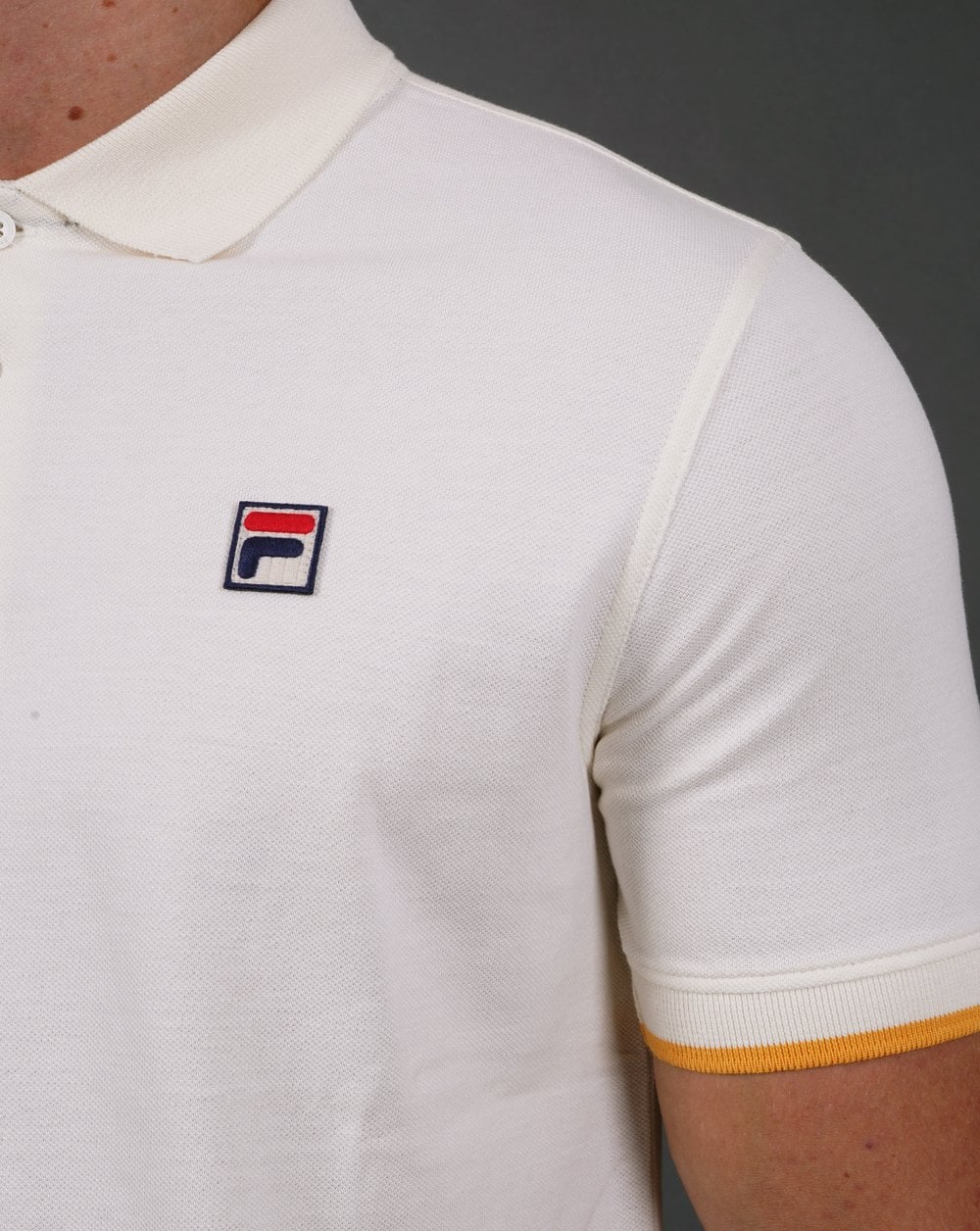 Fila Vintage Classic Poloshirt Off White