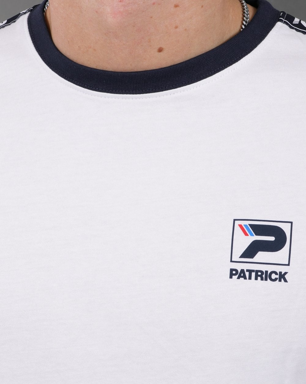 Patrick T-Shirt mit Ärmelband Weiß