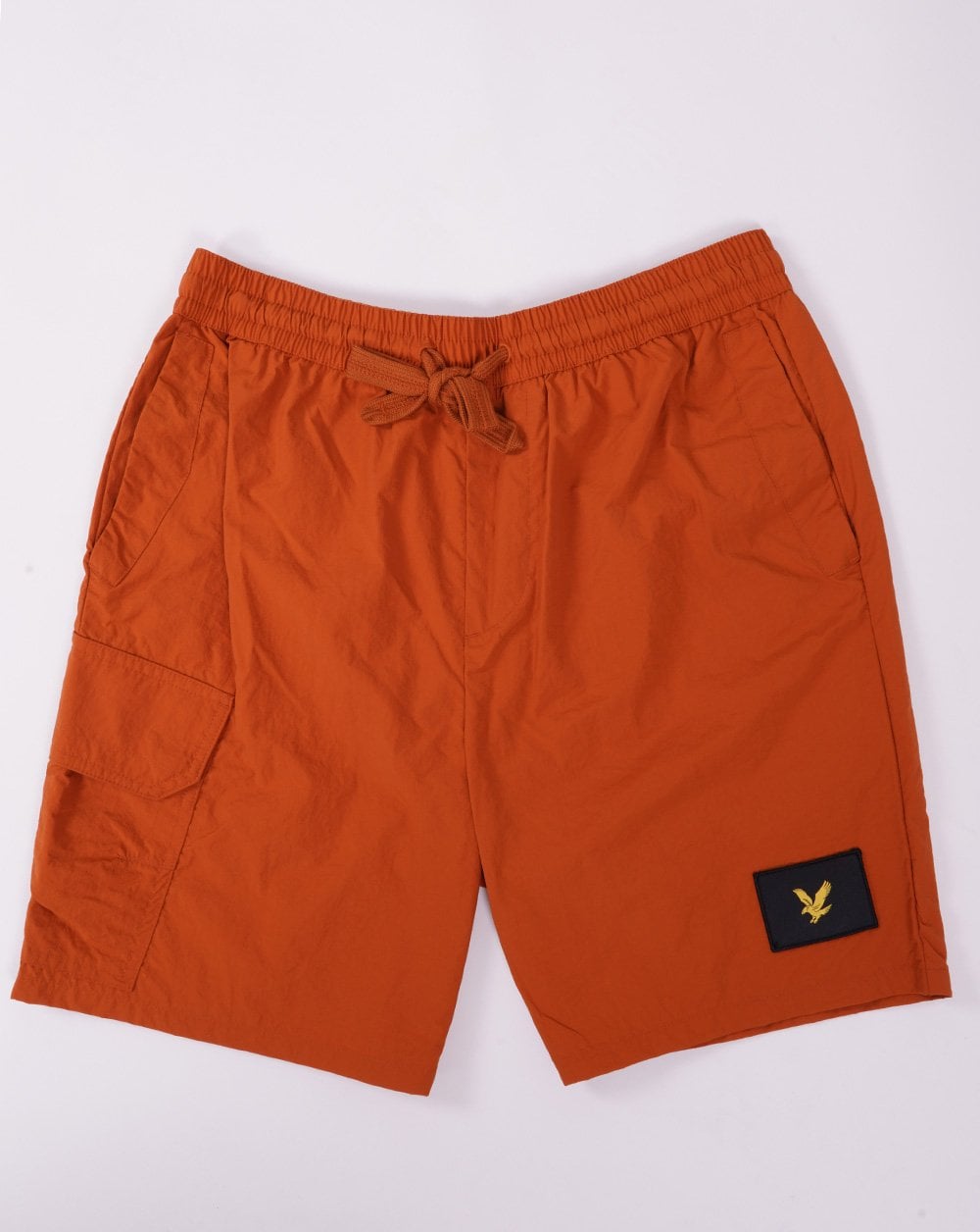 Lyle &amp; Scott – Badeshorts in Burnt Orange