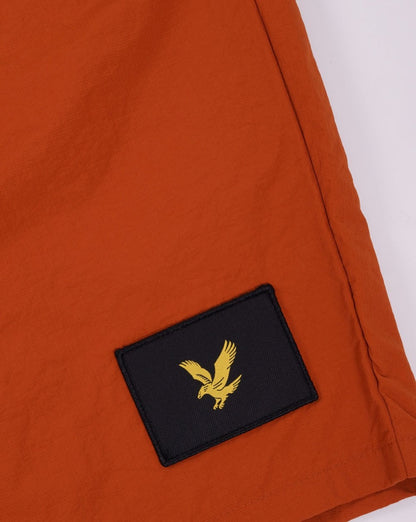 Lyle &amp; Scott – Badeshorts in Burnt Orange