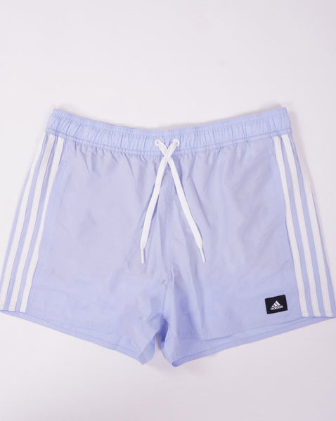 Adidas 3 Stripes CLX Swim Shorts Blue Dawn