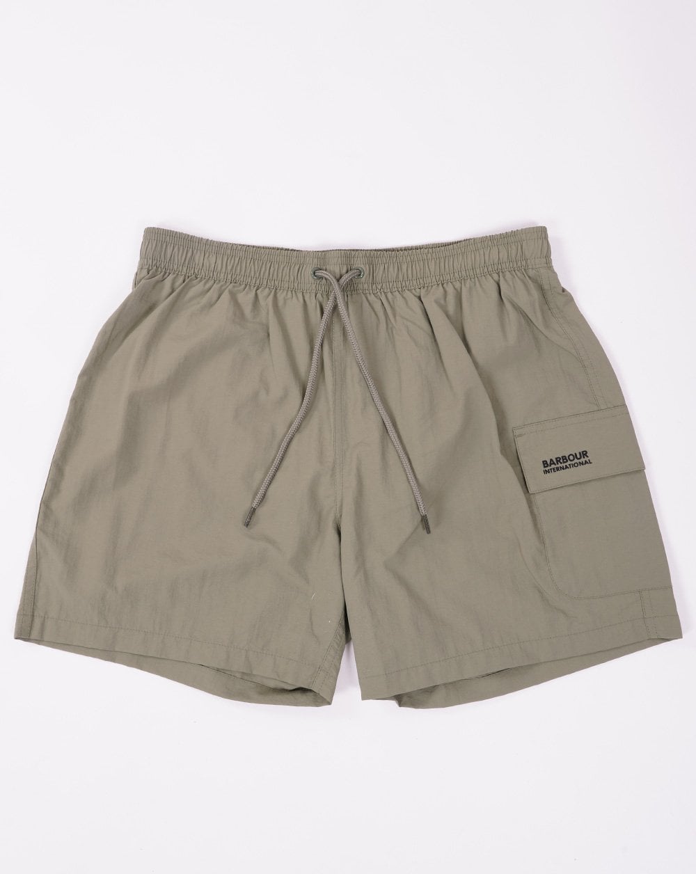 Barbour International Pocket Badeshorts Hellgrün