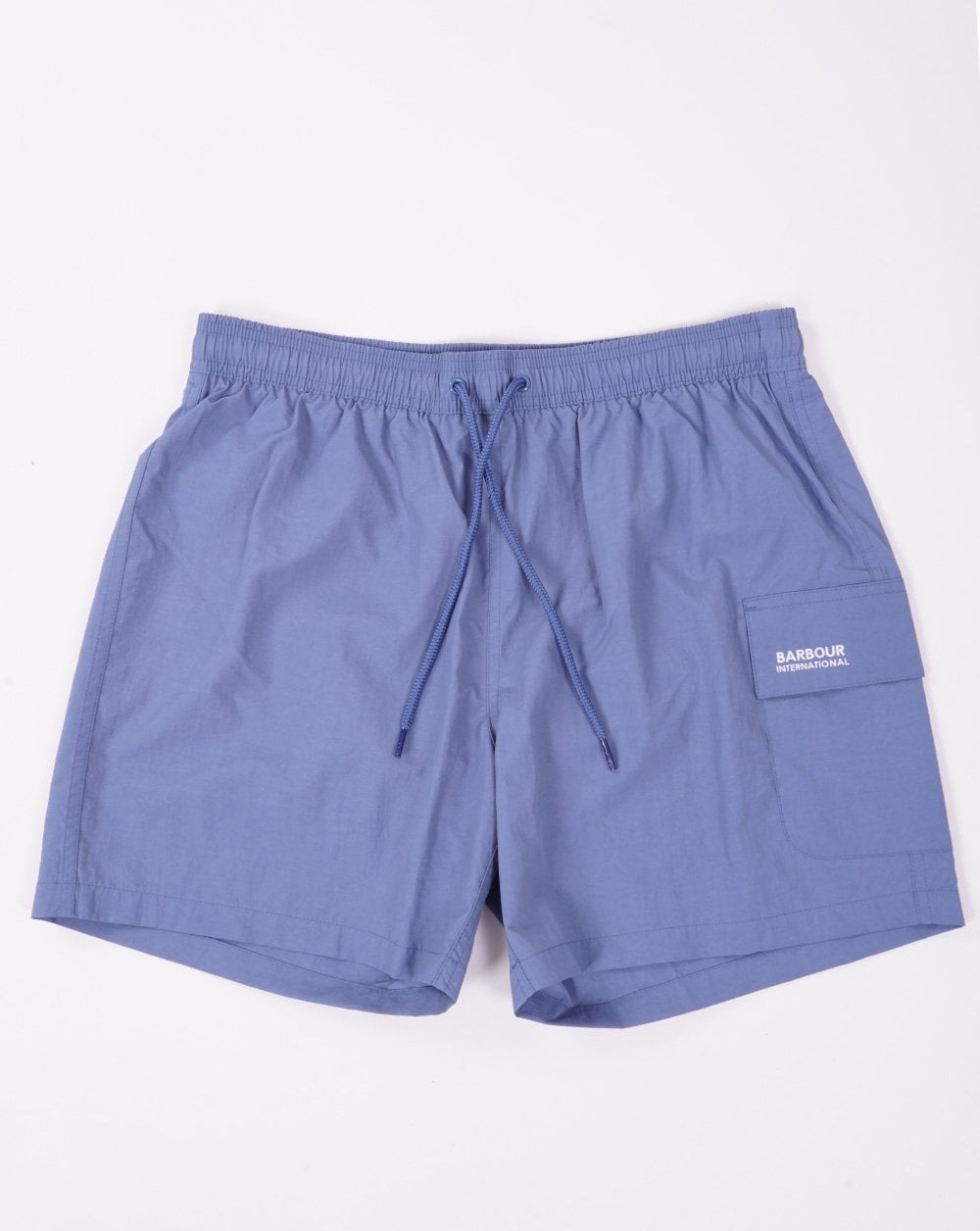 Barbour International Badeshorts mit Taschen Blau
