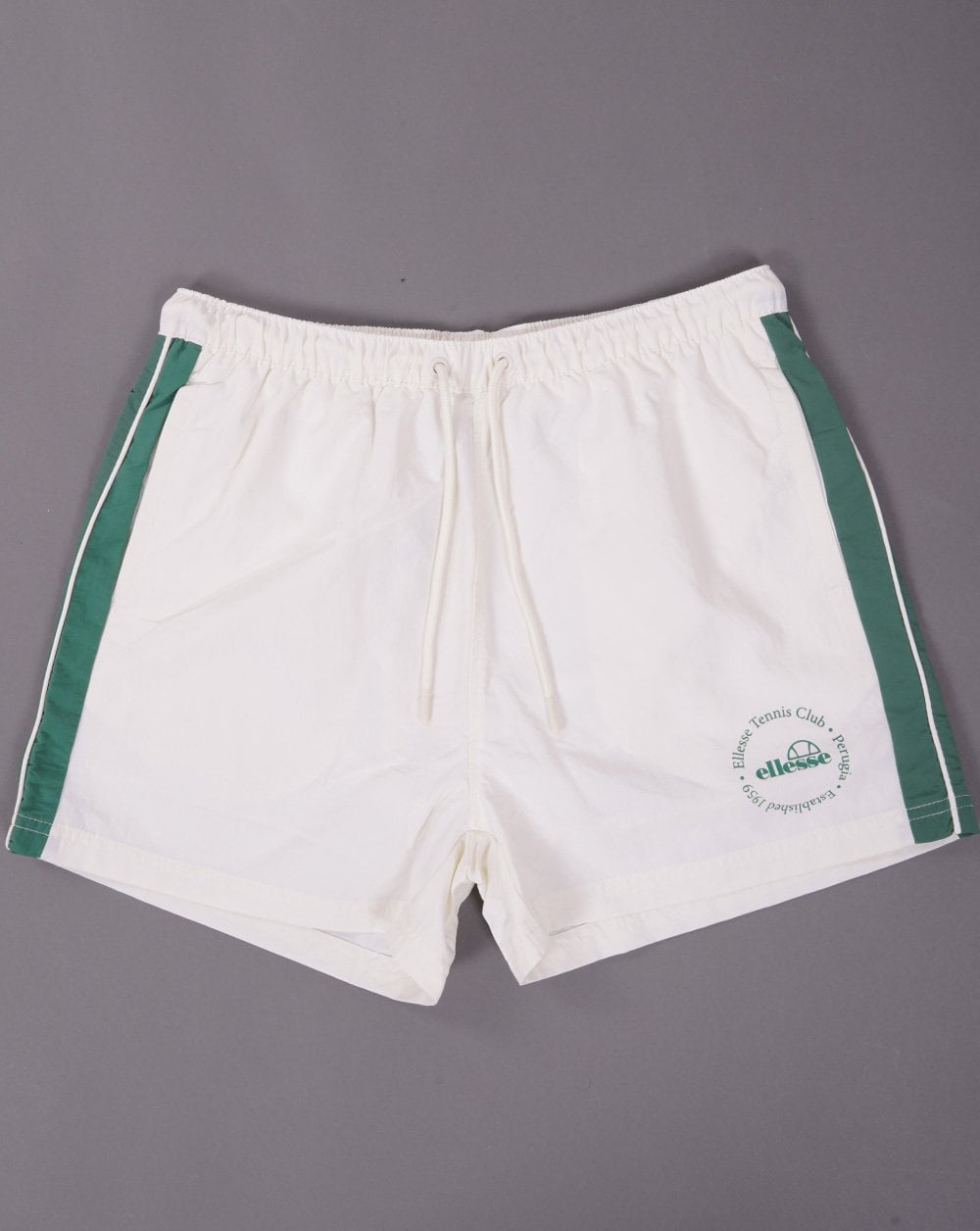Ellesse – Tenios – Badeshorts in Off-White